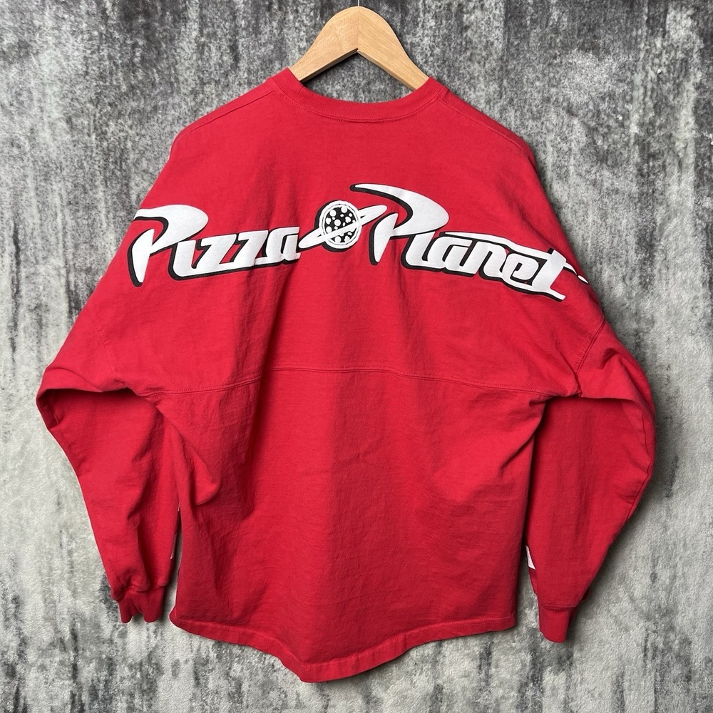 Disney Toy Story Spirit Jersey Shirt Mens Small Pizza Planet Alien Red